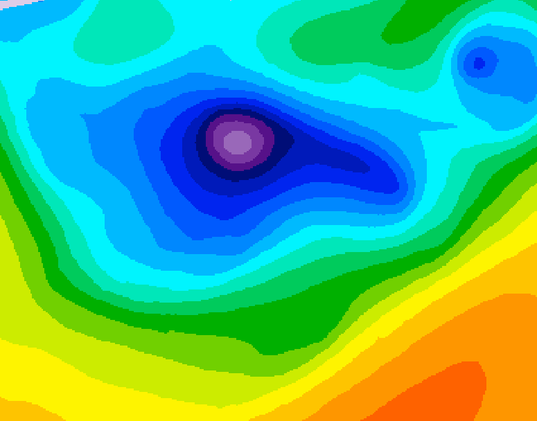 GDPS 500 millibar geopotential height 192 hour forecast chart for Canada based on 2026/04/08 0000Z data