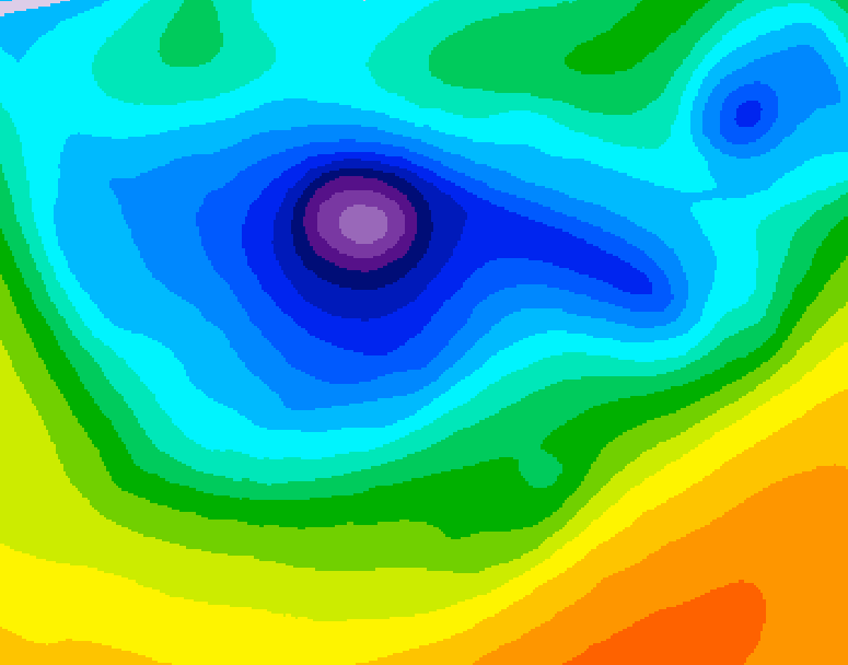 GDPS 500 millibar geopotential height 198 hour forecast chart for Canada based on 2026/04/08 0000Z data