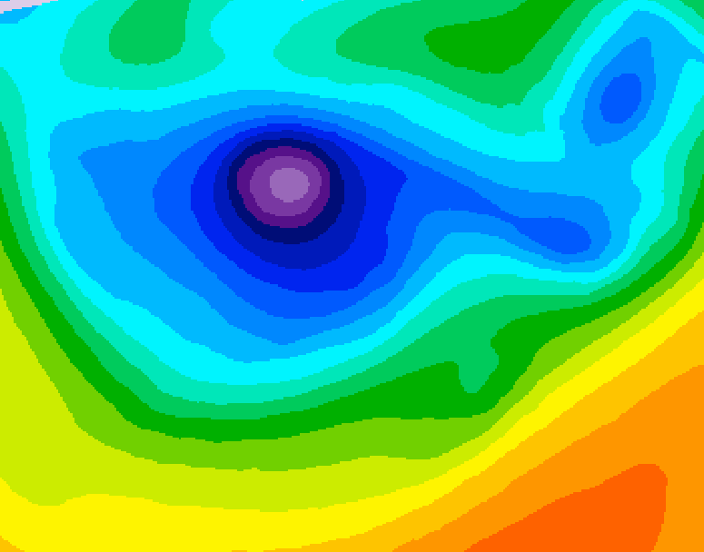 GDPS 500 millibar geopotential height 204 hour forecast chart for Canada based on 2026/04/08 0000Z data