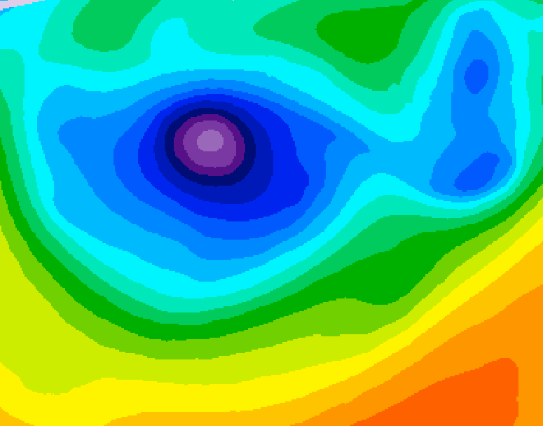 GDPS 500 millibar geopotential height 210 hour forecast chart for Canada based on 2026/04/08 0000Z data