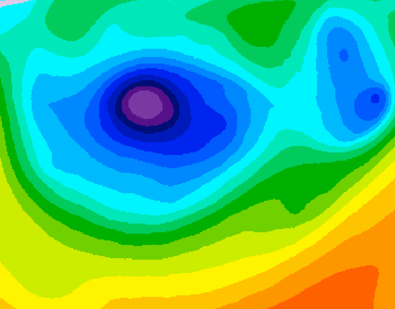 GDPS 500 millibar geopotential height 216 hour forecast chart for Canada based on 2026/04/08 0000Z data