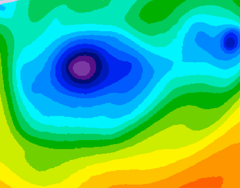 GDPS 500 millibar geopotential height 228 hour forecast chart for Canada based on 2026/04/08 0000Z data