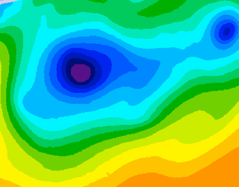GDPS 500 millibar geopotential height 240 hour forecast chart for Canada based on 2026/04/08 0000Z data