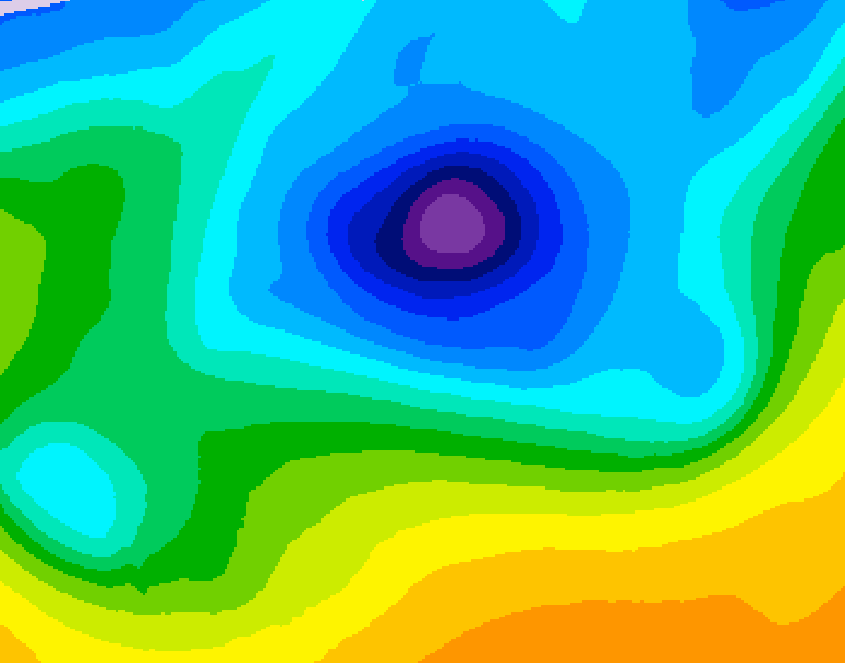 GDPS 500 millibar geopotential height 084 hour forecast chart for Canada based on 2026/04/08 1200Z data
