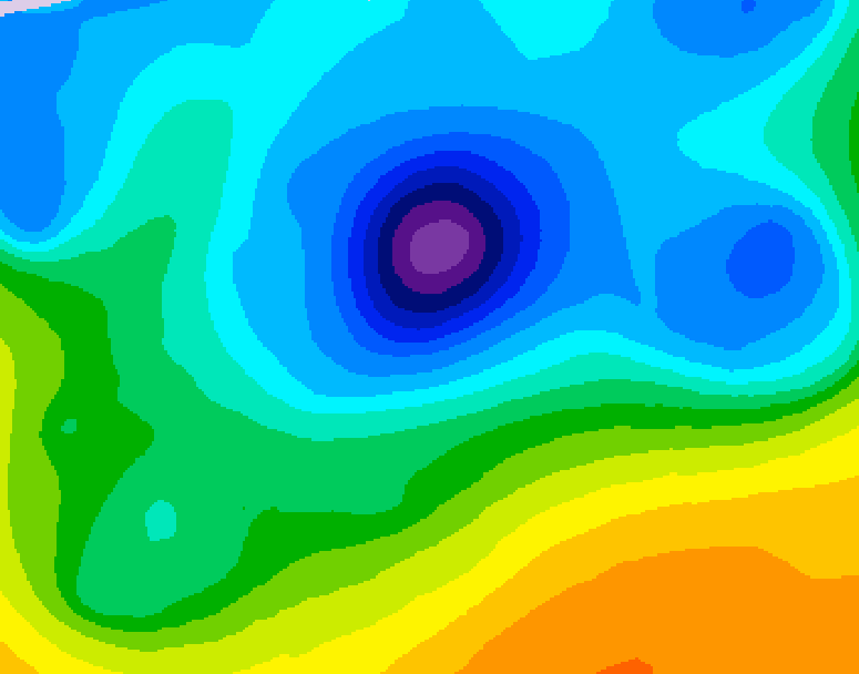 GDPS 500 millibar geopotential height 108 hour forecast chart for Canada based on 2026/04/08 1200Z data