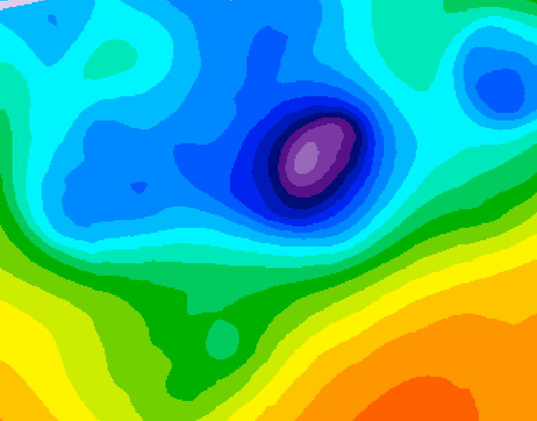 GDPS 500 millibar geopotential height 156 hour forecast chart for Canada based on 2026/04/08 1200Z data