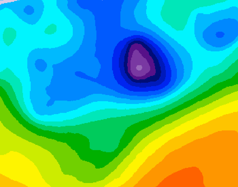 GDPS 500 millibar geopotential height 168 hour forecast chart for Canada based on 2026/04/08 1200Z data