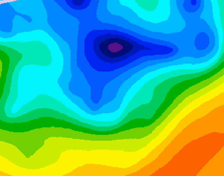 GDPS 500 millibar geopotential height 204 hour forecast chart for Canada based on 2026/04/08 1200Z data