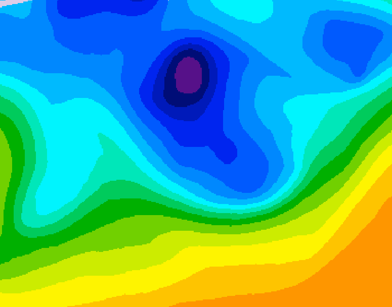 GDPS 500 millibar geopotential height 228 hour forecast chart for Canada based on 2026/04/08 1200Z data