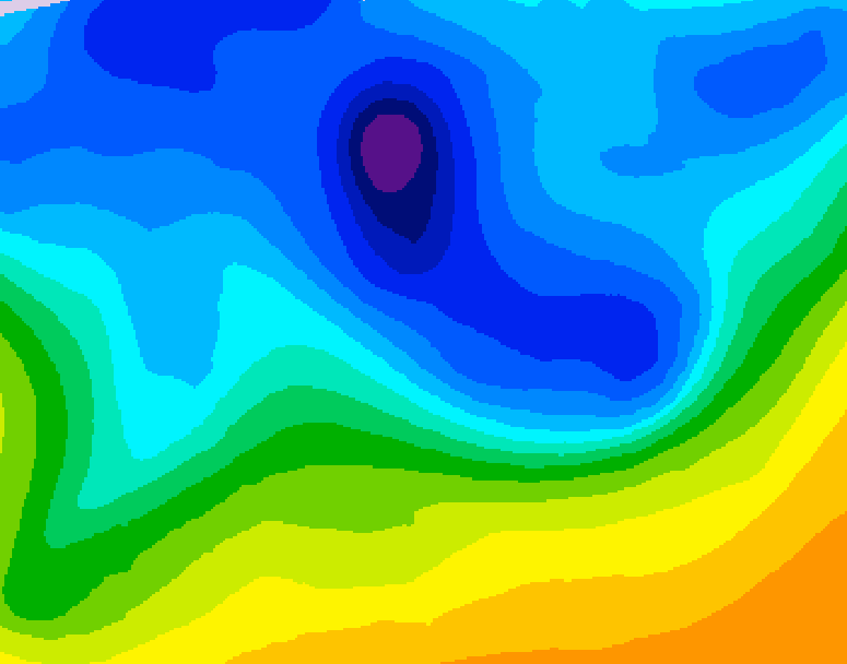 GDPS 500 millibar geopotential height 240 hour forecast chart for Canada based on 2026/04/08 1200Z data