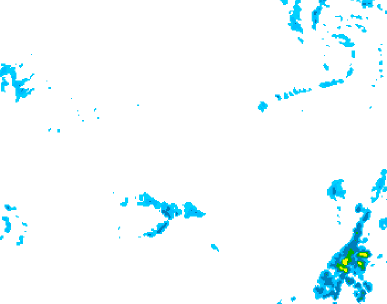 GDPS precipitation 006 hour forecast chart for Canada based on 2026/04/08 0000Z data