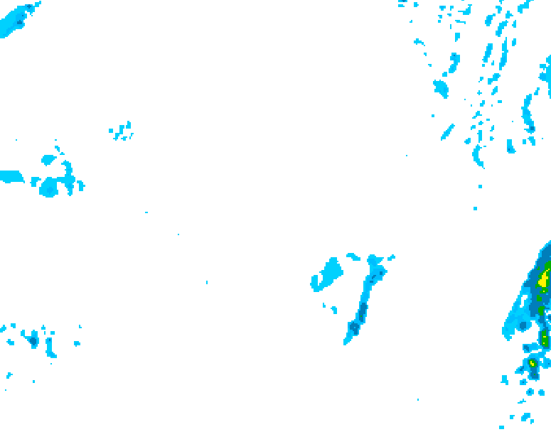 GDPS precipitation 036 hour forecast chart for Canada based on 2026/04/08 0000Z data