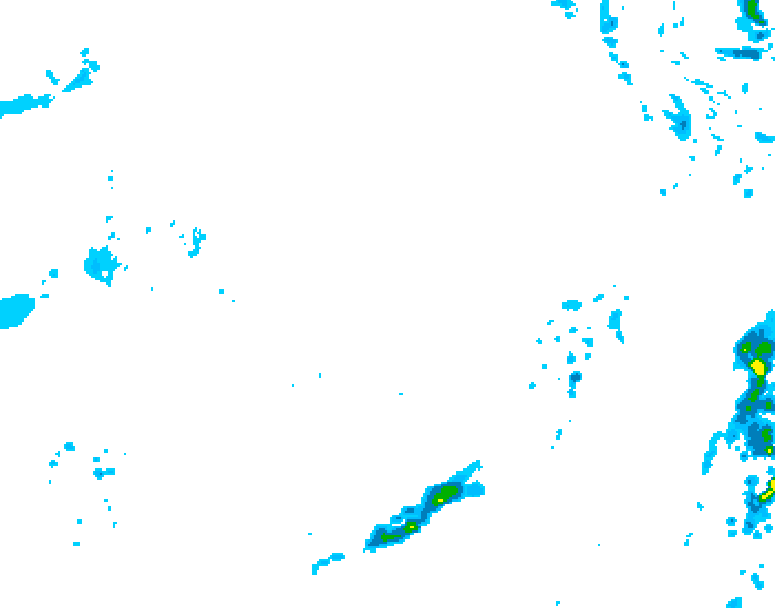 GDPS precipitation 054 hour forecast chart for Canada based on 2026/04/08 0000Z data