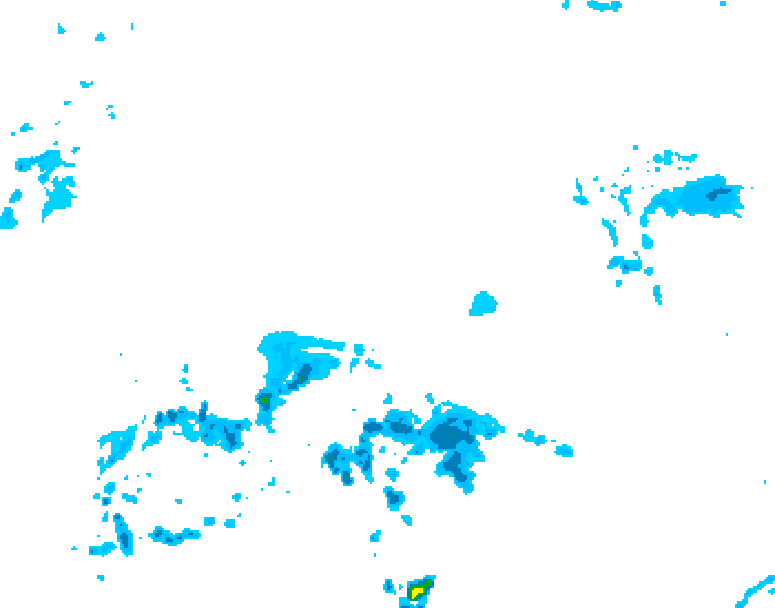 GDPS precipitation 120 hour forecast chart for Canada based on 2026/04/08 0000Z data