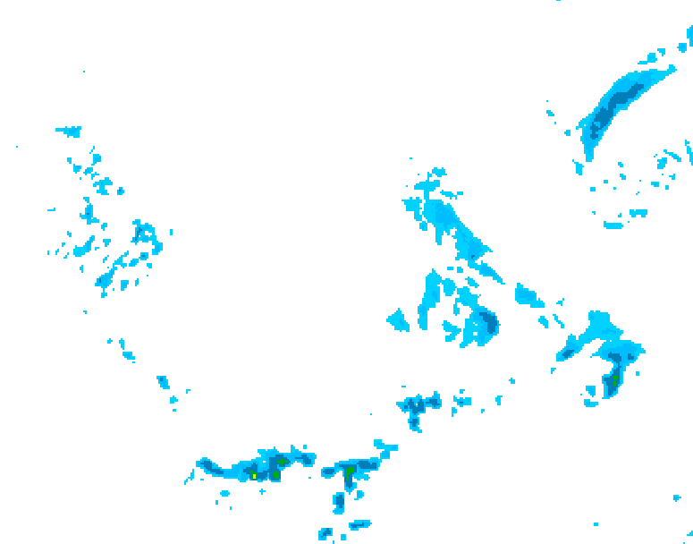 GDPS precipitation 150 hour forecast chart for Canada based on 2026/04/08 0000Z data