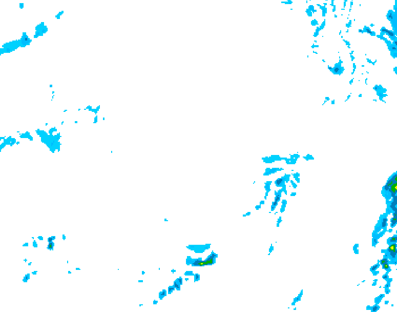 GDPS precipitation 036 hour forecast chart for Canada based on 2026/04/08 1200Z data