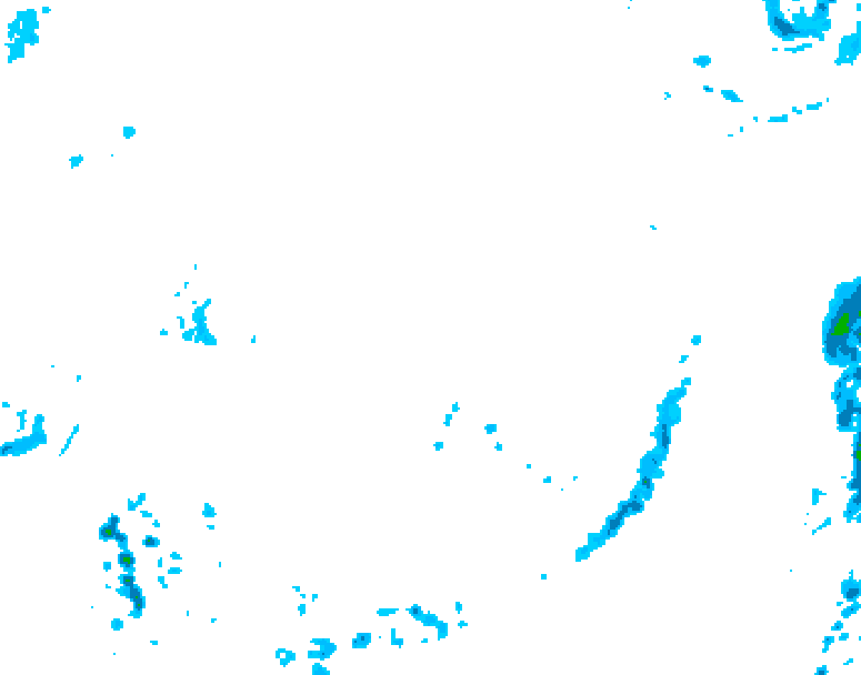 GDPS precipitation 060 hour forecast chart for Canada based on 2026/04/08 1200Z data