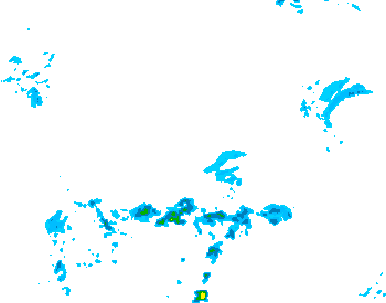GDPS precipitation 108 hour forecast chart for Canada based on 2026/04/08 1200Z data
