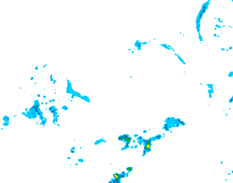 GDPS precipitation 156 hour forecast chart for Canada based on 2026/04/08 1200Z data