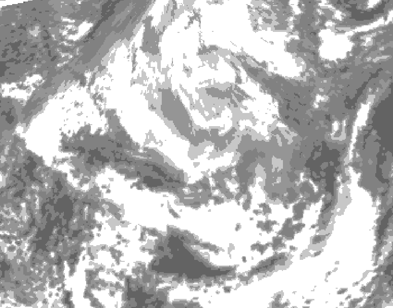 GDPS total cloud 084 hour forecast chart for Canada based on 2026/04/08 0000Z data