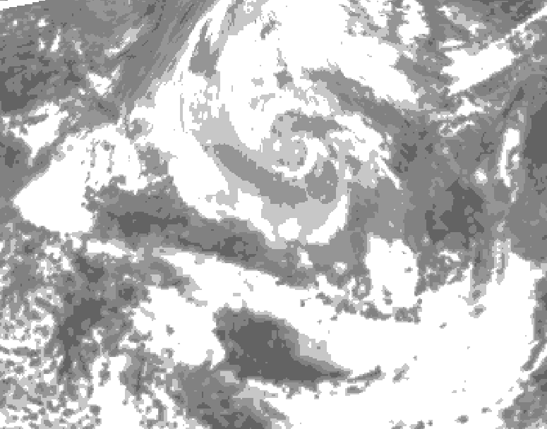 GDPS total cloud 090 hour forecast chart for Canada based on 2026/04/08 0000Z data