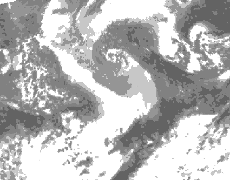 GDPS total cloud 174 hour forecast chart for Canada based on 2026/04/08 0000Z data