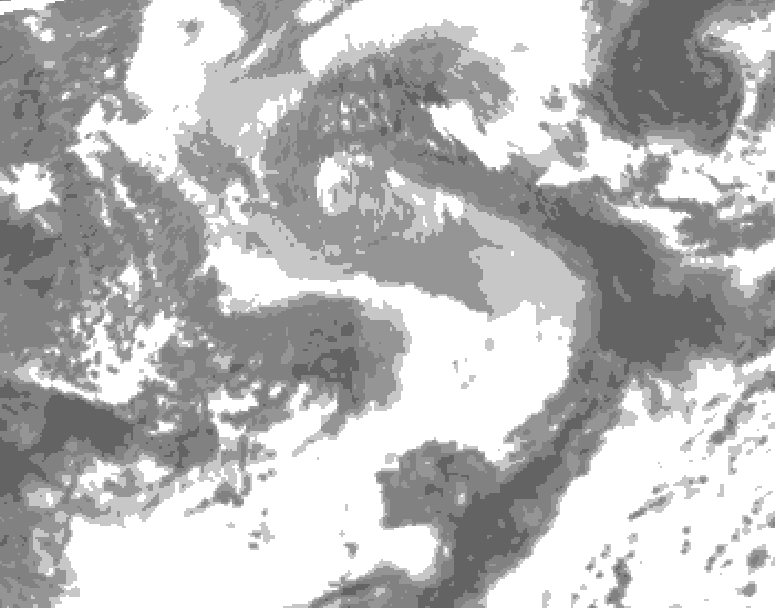 GDPS total cloud 186 hour forecast chart for Canada based on 2026/04/08 0000Z data