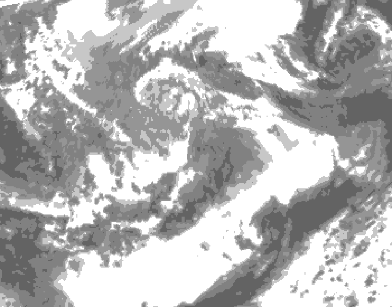 GDPS total cloud 204 hour forecast chart for Canada based on 2026/04/08 0000Z data