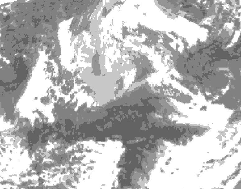 GDPS total cloud 108 hour forecast chart for Canada based on 2026/04/08 1200Z data