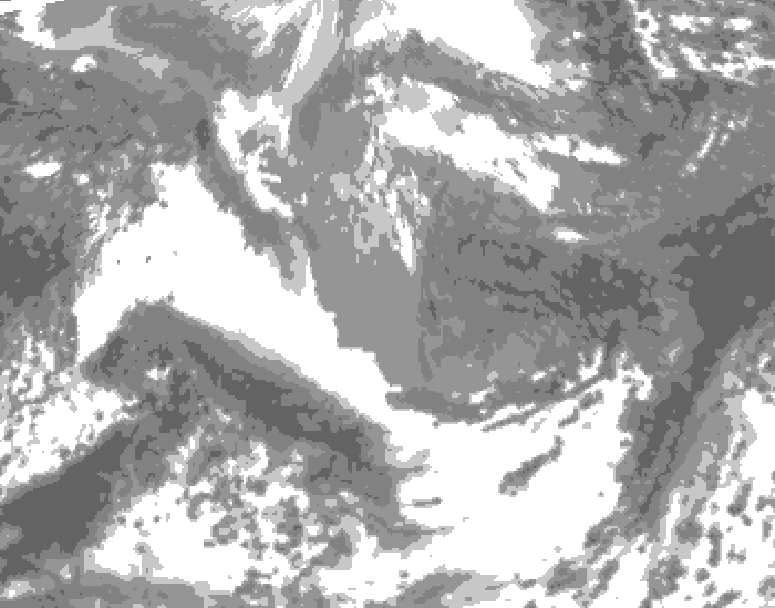 GDPS total cloud 228 hour forecast chart for Canada based on 2026/04/08 1200Z data