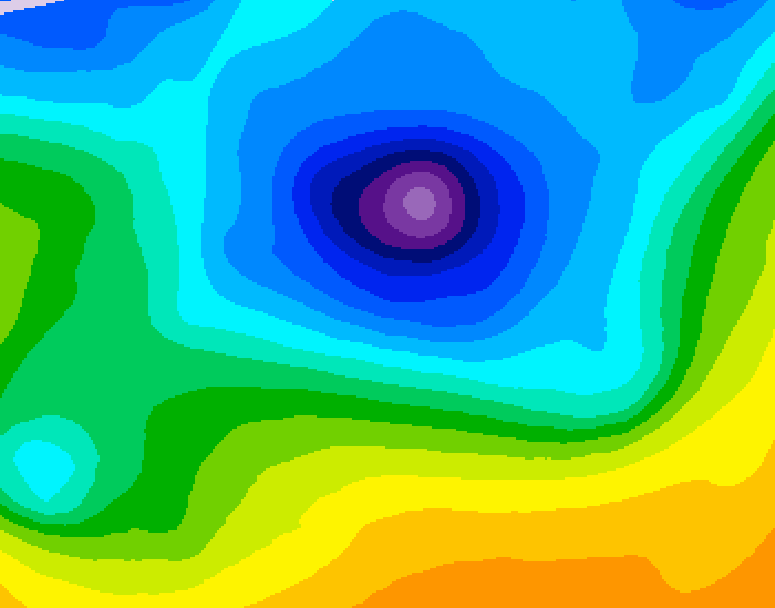 GDPS 500 millibar geopotential height 066 hour forecast chart for Canada based on 2026/04/09 0000Z data