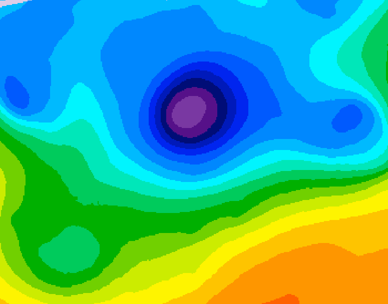GDPS 500 millibar geopotential height 096 hour forecast chart for Canada based on 2026/04/09 0000Z data