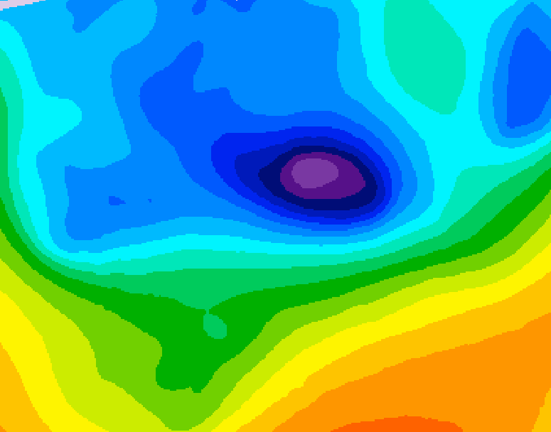 GDPS 500 millibar geopotential height 138 hour forecast chart for Canada based on 2026/04/09 0000Z data