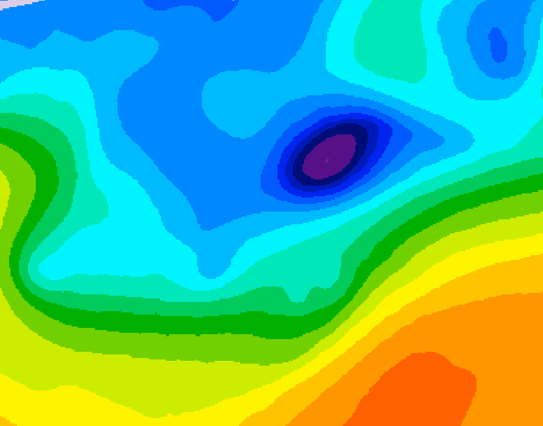 GDPS 500 millibar geopotential height 168 hour forecast chart for Canada based on 2026/04/09 0000Z data