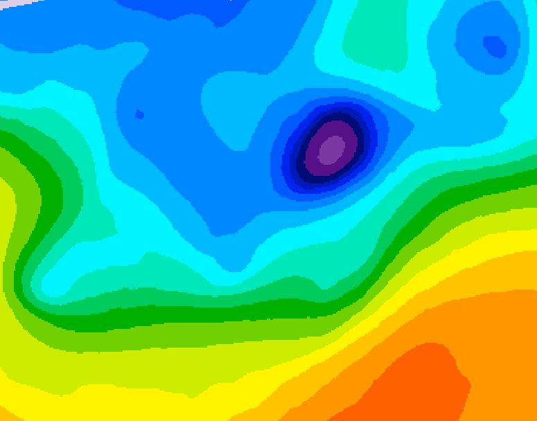 GDPS 500 millibar geopotential height 174 hour forecast chart for Canada based on 2026/04/09 0000Z data