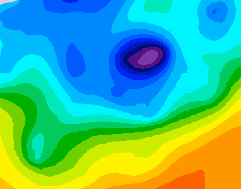 GDPS 500 millibar geopotential height 198 hour forecast chart for Canada based on 2026/04/09 0000Z data