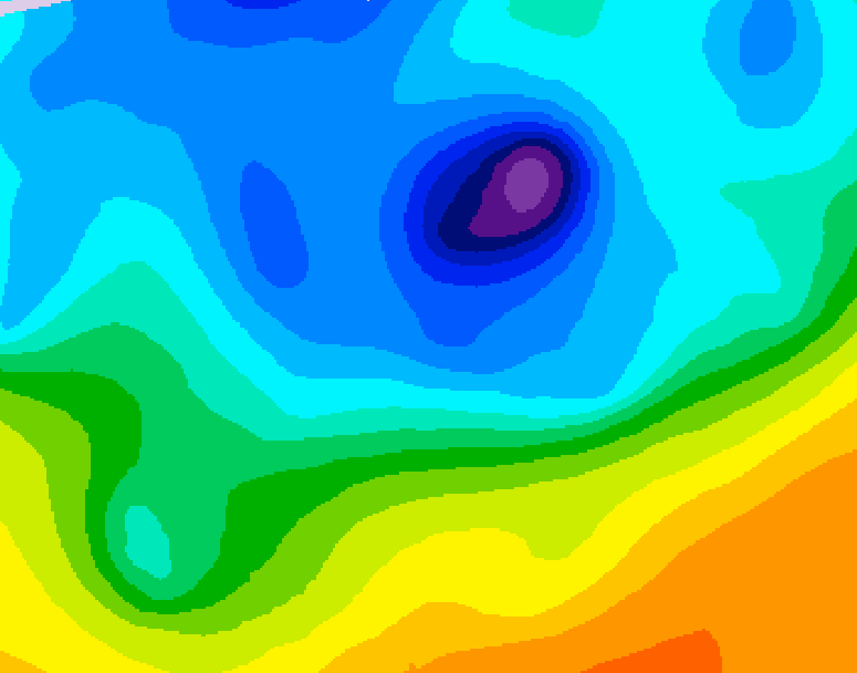 GDPS 500 millibar geopotential height 204 hour forecast chart for Canada based on 2026/04/09 0000Z data