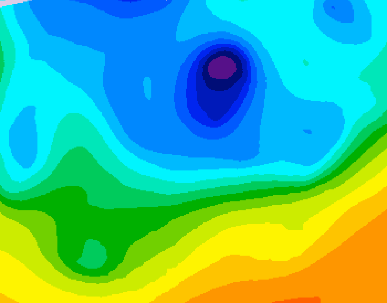 GDPS 500 millibar geopotential height 216 hour forecast chart for Canada based on 2026/04/09 0000Z data