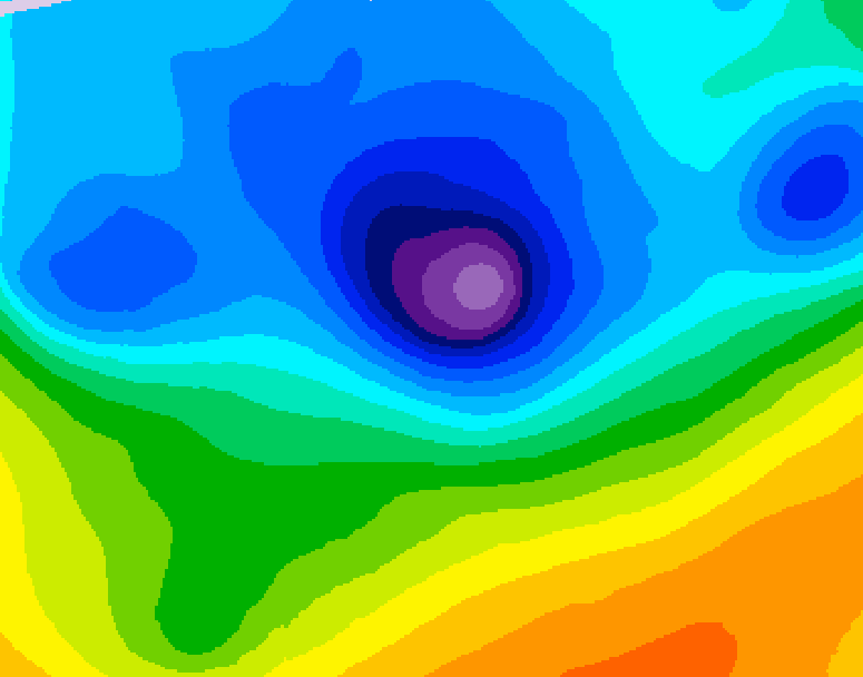 GDPS 500 millibar geopotential height 108 hour forecast chart for Canada based on 2026/04/09 1200Z data