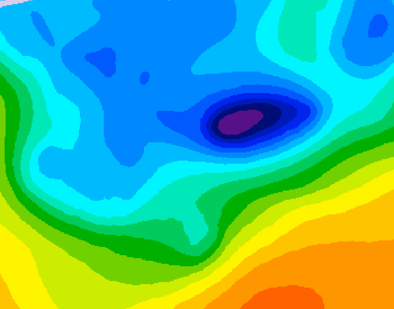 GDPS 500 millibar geopotential height 144 hour forecast chart for Canada based on 2026/04/09 1200Z data