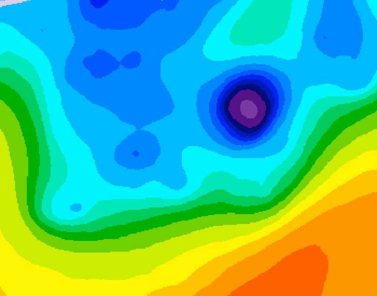 GDPS 500 millibar geopotential height 168 hour forecast chart for Canada based on 2026/04/09 1200Z data