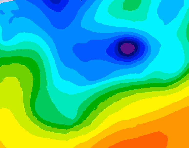 GDPS 500 millibar geopotential height 204 hour forecast chart for Canada based on 2026/04/09 1200Z data