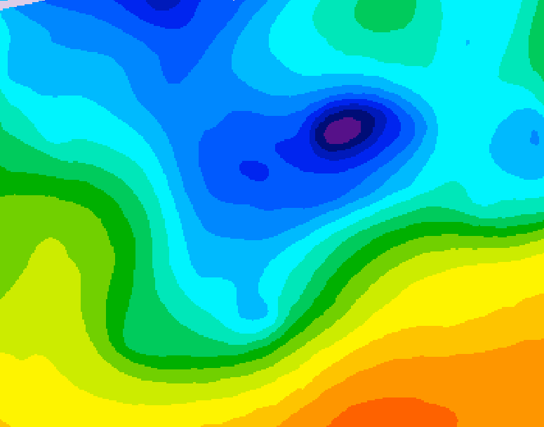GDPS 500 millibar geopotential height 216 hour forecast chart for Canada based on 2026/04/09 1200Z data