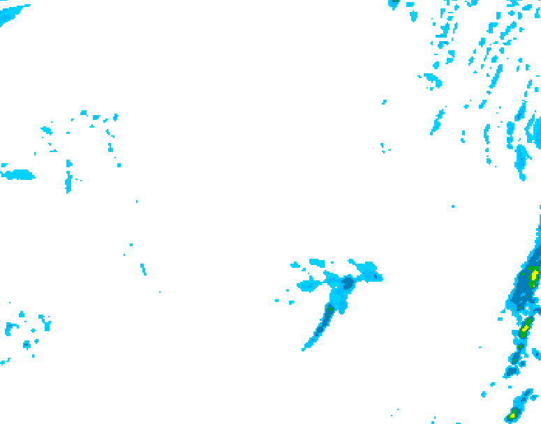 GDPS precipitation 006 hour forecast chart for Canada based on 2026/04/09 0000Z data