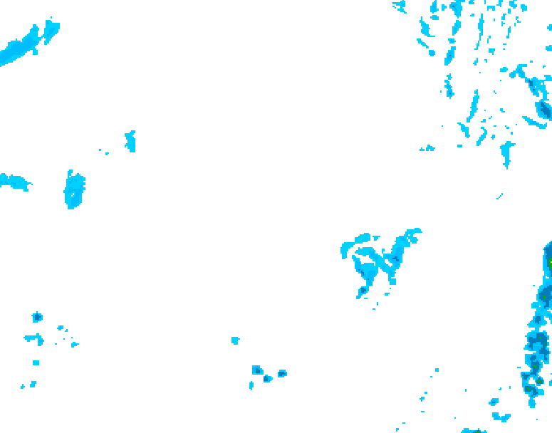 GDPS precipitation 018 hour forecast chart for Canada based on 2026/04/09 0000Z data