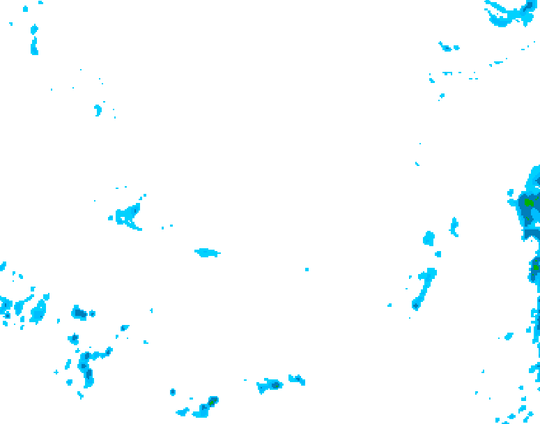 GDPS precipitation 054 hour forecast chart for Canada based on 2026/04/09 0000Z data