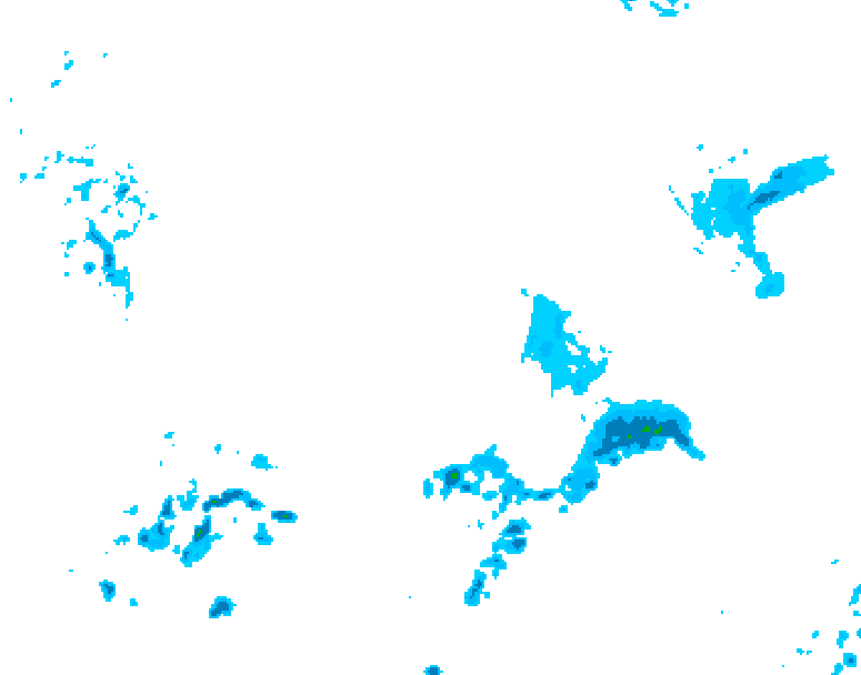 GDPS precipitation 102 hour forecast chart for Canada based on 2026/04/09 0000Z data