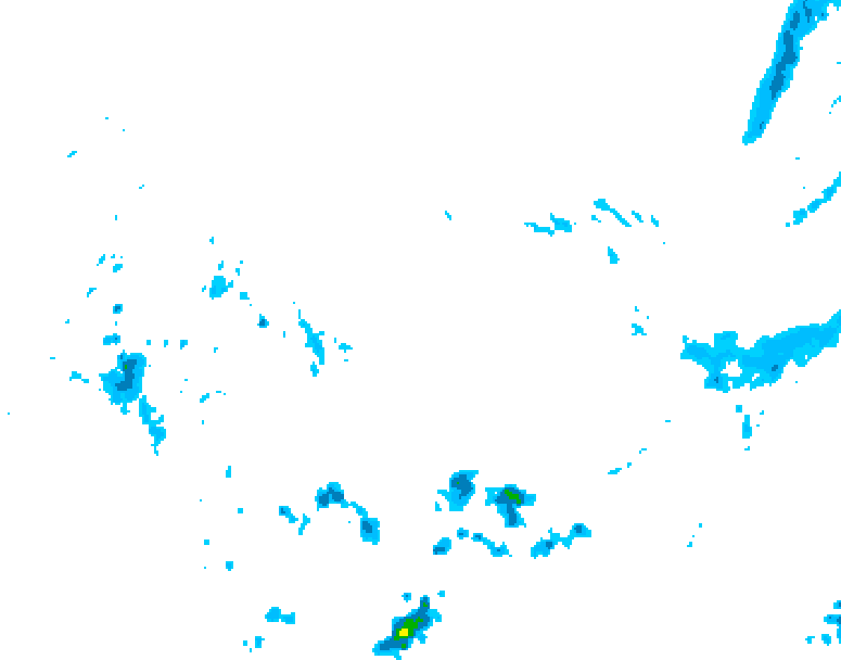 GDPS precipitation 132 hour forecast chart for Canada based on 2026/04/09 0000Z data
