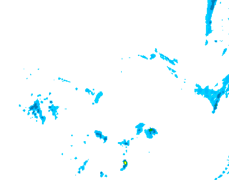GDPS precipitation 138 hour forecast chart for Canada based on 2026/04/09 0000Z data