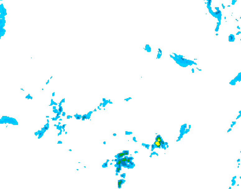 GDPS precipitation 150 hour forecast chart for Canada based on 2026/04/09 0000Z data